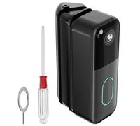 Blink Doorbell Mount, Adjustable Angle Mount for All-New Blink Video Doorbell, 30-55 Degrees Corner Holder, Left/Right Adjustable, Wide Viewing Range for Home,Office,Warehouse (Black)