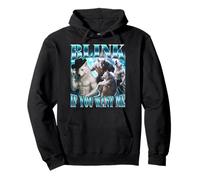 Blink If You Want Me Alpha Werewolf Funny Joke Meme Pullover Hoodie