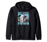 Blink If You Want Me Alpha Werewolf Funny Joke Meme Zip Hoodie
