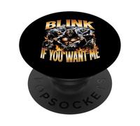 Blink If You Want Me Alpha Wolf Sigma PopSockets Adhesive PopGrip