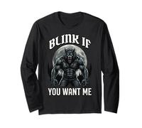 Blink If You Want Me Werewolf Long Sleeve T-Shirt