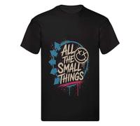 Blink Kids Black Music T-Shirt Boys Girls Age 3-13 Fan Graphic Tee 182
