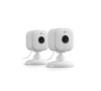 Blink Mini 2 - (Newest Model,2 cameras) Plug-in smart security camera, HD night view in colour, built-in spotlight, two-way audio, motion detection, works with Alexa - 2 cameras (White)