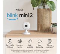 Blink - Mini 2 Smart Indoor Security Camera 2Pcs Set White NEW