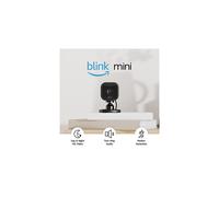 Blink Mini | Compact indoor plug-in smart security camera, 1080p HD day and night video, night vision, motion detection, two-way audio, eas