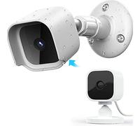 Blink Mini Wall Mount Bracket with Protective Case，Weather Proof 360 Degree Protective Adjustable Indoor/Outdoor Small Mount(1 Pack Black，Camera not Included) (White)
