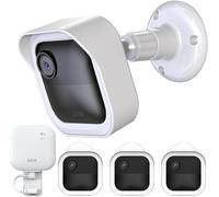Blink Outdoor Camera Housing and Mount 4th Generation 3rd Generation 3 Pack Protective Case 360° Adjustable Mount Sync Module 2 Wall Mount with 2 Outputs White