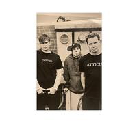 Blink Poster & 182 American Rock Band Dormitory Bedroom Retro Art Decor Wall Poster Canvas Poster Wall Art Decor Print Picture Paintings for Living Room Bedroom Decoration Unframe-style 12x18inch(30x4