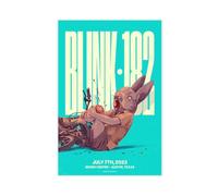 Blink Poster & 182 World Tour Austin July 7 2023 Poster Canvas Poster Bedroom Decor Sports Landscape Office Room Decor Gift Unframe-style 16x24inch(40x60cm)
