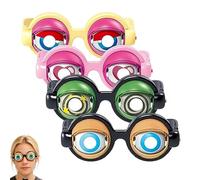 Blink & Wink Novelty Glasses - The Ultimate Selfie Accessory, Interactive Blinking Winking Glasses for Adults, Gift for Kids (4Pcs)