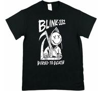 Blink182 Bored to Death Pop Punk Band Tee Mens Women T Shirt 100% Cotton Music Black M