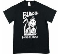 Blink182 Bored to Death Pop Punk Band Tee Small Mens Women T Shirt 100% Cotton Music Black(XX-Large)