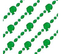 blinkee Football Helmet Bead Necklaces Non Metallic Green Pack of 12