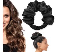 BLINKEEN Heatless Curling Scrunchie, Heatless Hair Curler to Sleep In, No Heat Curls for Long Hair, Soft Sleep Hair Roller (Black)