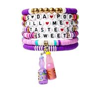 Blinket Korea-Pop Merch Bracelets Stackable Stretch Bracelets for Women Little Fans Birthday Gifts Accessories Jewelry, 8 UK, Acrylic, no gemstone