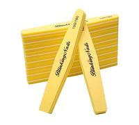 BlinkingNails Nail Buffer for Nails 100/180 Grit Sponge,Nail Files and Buffers for Nail Art Care Double Sides Design Professional Manicure Tools Color Yellow 10pcs…