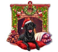 BlinkWishes Labrador Retriever Dog Christmas Ornament, for Labrador Retriever Owner, Labrador Lover, Dog Mom Dad, Labrador Ornaments for Xmas Tree Decor