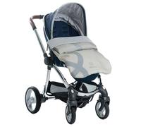 BlinkyWarm - Your All-Weather Buggy Buddy | 5-in-1 All-Season Rain Cover, Sunshade, Sleepshade & Breathable Fleece Lined Cosy Toes for Buggy | Footmuff for Stroller & Pushchair | Milk