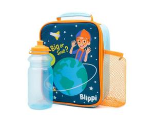 Blippi Big Or Small Lunch Bag And Bottle Set Blue/orange (One Size)