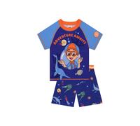 Blippi Boy's Dinosaur Rash Guard & Swim Shorts in Blue | Size: 3-4 Years Blippi Blue 3-4 Years