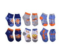 Blippi Boys' So Much Fun Quarter Socks, Blue, 2-4 Years (Pack of 6)