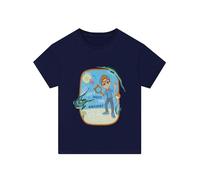 Blippi Boys T Shirt, Short Sleeve Natural History Museum Boys’ T-Shirts, Sea Creatures Clothes for Kids, Blue 3-4 Years