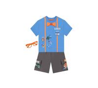 Blippi Boy's T-Shirt & Shorts Set With Glasses in Blue | Size: 7-8 Years Blippi Blue 7-8 Years