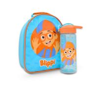 Blippi Lunch Bag and Water Bottle Set Kids Lunch Bag and Water Bottle with Flip Up Spout Straw
