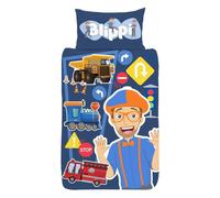 Blippi Tractor Reversible Duvet Set | Size: Single Blippi Multicolor Single
