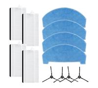 BLIRBAMD Replacement Accessories Filters Mop Cloths & Side Brushes，Compatible For ILIFE，V3x，Robot Vacuum(A)