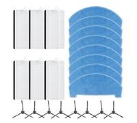BLIRBAMD Replacement Accessories Filters Mop Cloths & Side Brushes，Compatible For ILIFE，V3x，Robot Vacuum(B)