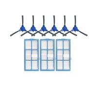 BLIRBAMD Replacement Accessories Main Brush Side Brush Mop Cloth Filter，Compatible For BlitzWolf，BW-VC3，Robot Vacuum Cleaner(C)