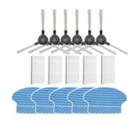 BLIRBAMD Replacement Accessories Main Roller Brush Filter Side Brush Mop Cloth Rags，Compatible For Kitfort，KT 516 KT-516 KT516(A)
