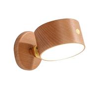 Blisfulhoks 1 Set with Port 360 Rotate Wall Mounted Bedside Lamp Bedside Lamp Light Wood Grain