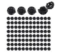 Blisfulhoks 100pcs Aquarium Bio Balls Fish Tank Filters Black 16MM