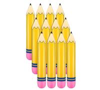 Blisfulhoks 12 Pcs 27 Inch Giant Large Inflatable Pencil Birthday Favors Pencil Hanging Classroom Decoration Easy to Use