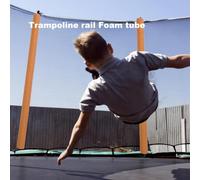 Blisfulhoks 12 PCS Trampoline Pole Foam Sleeves, Trampoline Pole Sleeves Trampoline Padding Replacement, Trampoline Protective Sleeves Foam Tubing Orange