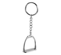 Blisfulhoks 1Pcs Simple Elegant Design Western Stirrup Keychain Key Ring Hanger Tool For Men Women Bag Decoration Equestrian Equine Horse Theme