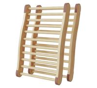 Blisfulhoks 2 Pack Sauna Backrest Sauna Accessories, Sauna Backrest, Wooden Sauna Backrests Slip- and Ergonomic S-Shape