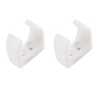 Blisfulhoks 2 Pcs Nylon Ladder Clip Boat Hook Clip for Size 1-1/4Inch Diameter Per Set UV Marine Accessories Yacht Boat,White