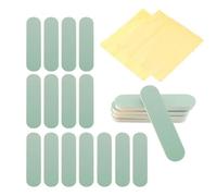 Blisfulhoks 20PCS 3.54inch Rectangle Plastic Silver Polishing Stick Double-Sided Cleaning Buffing Bars for Jewelry