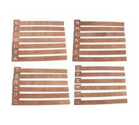 Blisfulhoks 26 Pcs Vinyl Record Dividers Wooden Record Dividers Alphabetical A-Z Vinyl Record Storage Dividers Record Holder
