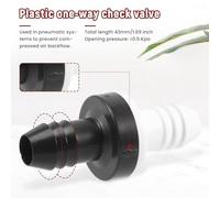 Blisfulhoks 2Pcs 3/8 inch 10Mm Inline Abs One Way Water Non Return Check Valve for Gas Liquid Air