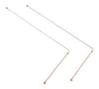 Blisfulhoks 2PCS Copper Dowsing Rods Divining Rods Water Witching Detector 99.9% Pure Copper