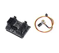 Blisfulhoks 3 Pin 4 Pin Fan Adapter PWM PC Chassis Cooling Fan Hub Governor 8 Way Splitter 12V Speed Controller with 6Pin Power Port