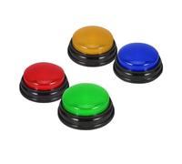 Blisfulhoks 4 Pack Buzzers for Trivia Games, Answer Buzzers for Classroom, Game Buzzers with Lights and Sound Great for Games