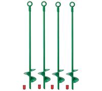 Blisfulhoks 4 Piece 18in Ground Anchors Kit Helix Earth Ground Anchor for Camping Tent,Canopies,Swing Sets