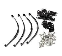 Blisfulhoks 4Pcs 1/10 Leaf Springs Set HighLift Chassis for 1/10 D90 RC Crawler Car Parts Black