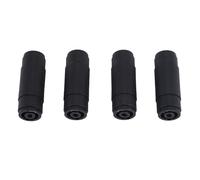 Blisfulhoks 4Pin Speaker/Amp Speakon Female to Female Plug Jack Straight Coupler Cable Connector (4 Pack)