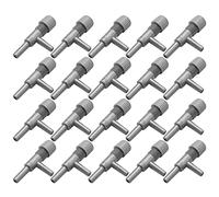 Blisfulhoks Aquarium Fish Oxygen Air Line Tubing Control Valve 20 Pcs Gray
